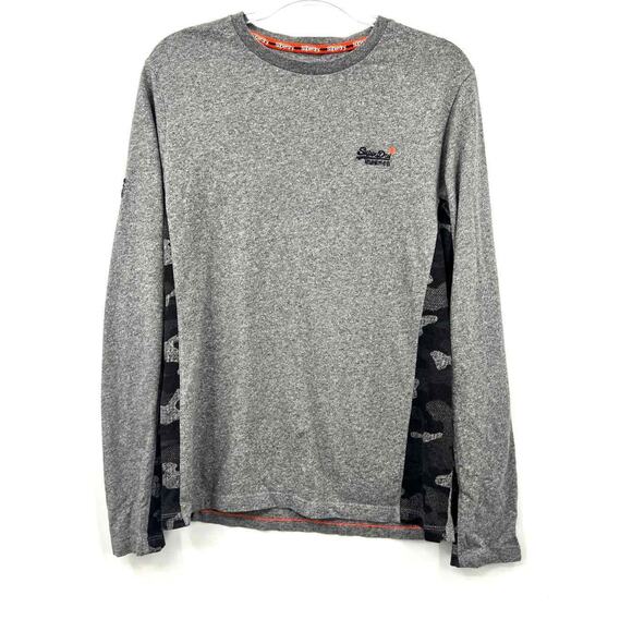 Super Dry The Orange Label Urban Co. Men's Gray Camo Sweatshirt Size Medium - Picture 1 of 9